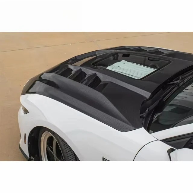 Carbon Hood for  Mustang 2024+ S650 Upgrade Transparency Style Carbon Fiber Engine Bonnet Hood